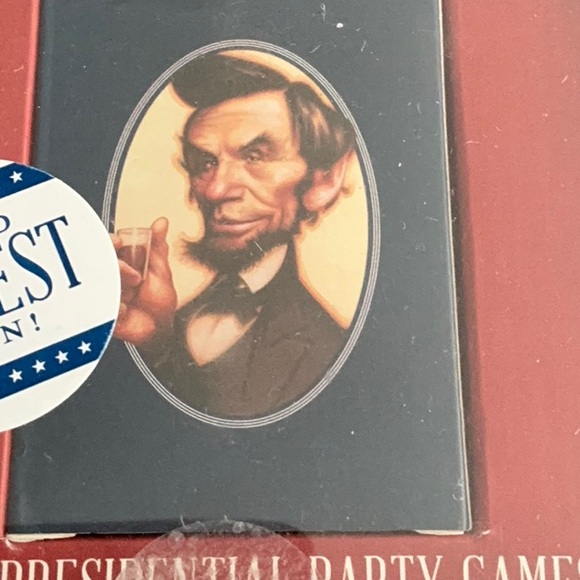 Drinking with Lincoln Presidential Party Game Set. Red & Blue Cards set. - Picture 3 of 5